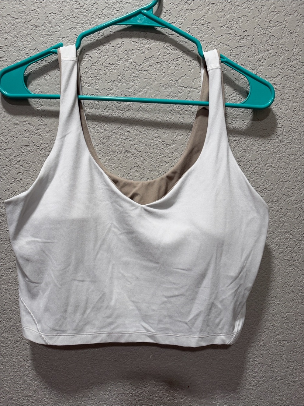 lululemon athletica White Sports Bra with Beige Lining